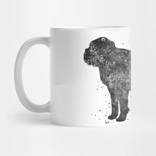 St Bernard dog  black and white Mug